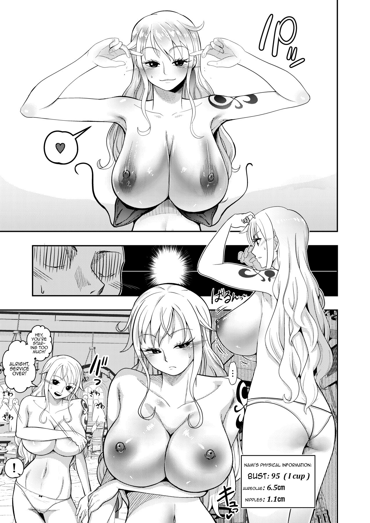 Hentai Manga Comic-Book About Nami Getting Taught A Lesson By A Bald Mob In Strip Rock, Paper, Scissors-Read-8